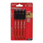 Milwaukee marker Inkzall, peene otsaga, must 4 tk