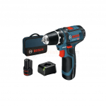 Akutrell Bosch GSR 12V-15 - 2 x 2,0 Ah akud + kandekott