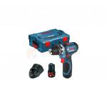 Bosch akutrell-kruvikeeraja GSR 12V-15 FC + kohver 2 x 2,0 Ah