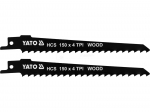 YATO otssaetera 150 mm 4 TPI HCS, puidule - 2 tk