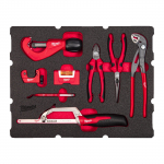 T&ouml;&ouml;riistakomplekt Milwaukee PACKOUT&trade;, santehnikule, sahtlitega t&ouml;&ouml;riistakastidesse, 8-osaline