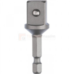 Adapter otsv&otilde;tmetele 1/4" kuuskant >1/2" nelikant