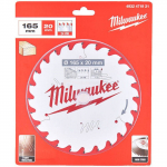 Milwaukee saeketas puidule 165 x 20 x 1,6 mm 24 hammast