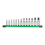 Milwaukee padrunotsakute komplekt TX8-TX60 BO 1/4" ja 3/8" 13-osaline, 4932500432