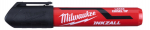 Marker Milwaukee Inkzall, l&otilde;igatud otsaga, L - v&auml;rvivalikuga - must - 1 tk