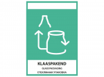 Klaaspakendi kleebis 15 x 21 cm