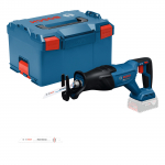Bosch akuotssaag GSA18V-280 + L-Boxx, ilma aku ja laadijata