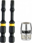 DeWalt l&ouml;&ouml;kotsak Impact Torsion TX20 x 50 mm 2 tk + magnetj&otilde;u tugevdaja