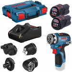 Bosch akutrell-kruvikeeraja GSR 12V-35 FC + 4 adapterit