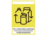 Plast- ja metallpakendi, joogikartongi kleebis 15 x 21 cm
