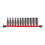 L&ouml;&ouml;kpadrunite komplekt Milwaukee 1/4" 4-13 mm, 12-osaline