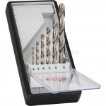 6-osaline Bosch HSS-G, DIN 338 Robust Line metallipuuride komplekt