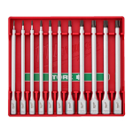 Milwaukee padrunotsakute komplekt TX8-TX50 1/4" ja 3/8" 11-osaline, 4932500431