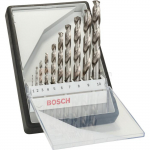 Bosch metallipuuride komplekt HSS-G, DIN 338 Robust Line 10-osaline