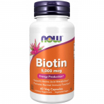 NOW Biotin 5000mcg  60 kaps