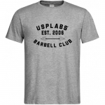 USP Barbell Club Slim Fit T-Shirt Grey