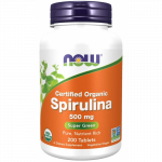 NOW Organic Spirulina 500mg 200tab