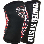 POWER SYSTEM Crossfit Knee Sleeves Camo Red