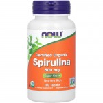 NOW Organic Spirulina 500mg 100 tab