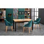 Pikendatav laud TIAGO 140-220/80 lauaplaat: k&auml;sit&ouml;&ouml;tamm, jalad: must (3p=1tk)