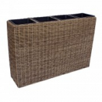 Lillekast WICKER 89x24xH60cm, helepruun
