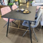 S&ouml;&ouml;gilaud LUXEMBOURG 160x90xH75cm, must / vask