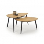 GENEVA 2-st pingist koosnev lauaplaat - kuldne tamm, jalad - must (1p=1tk)