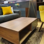 Diivanilaud RIO 98x60xH38cm, p&auml;hkel MDF / hall