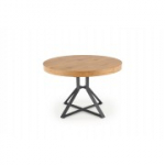 Pikendatav laud MERCY, lauaplaat - kuldne tamm, jalad - must (2p=1tk)