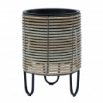 Lillepott WICKER D25xH35cm, beež-hall