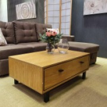 Diivanilaud RAAM 102x60xH38cm, tamm MDF / must