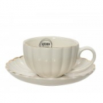 Tass/taldrik SHELL H6cm, portselan