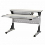 Comf Pro Harvardi ergonoomiline kirjutuslaud lastele vaher/hall - must