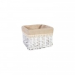 Korv MAX-5, 22x22xH15cm, valge, narmastega