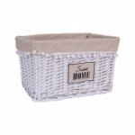 Korv MAX-3, 46x32xH26cm, vitstest, v&auml;rvus: valge, kangaga