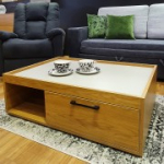 Diivanilaud BLOCK 98x70xH32cm, MDF tamm / hall