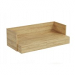 MOBIUS DESK 2S korpus: naturaalne hikkoripuu, fassaadid - naturaalne hikkoripuu (1p=1tk)