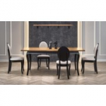 Pikendatav laud WINDSOR 160-240x90x76 cm tume tamm/must (2tk=1tk)