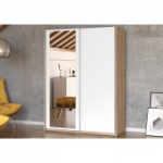 Idzczak riidekapp HIT 150 valge + peegel Sonoma tamm