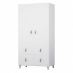 Riidekapp FIGO 4S2D 06 valge