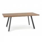 Pikendatav laud BERLIN 140-180 cm, lauaplaat - p&auml;hkel, raam - must (2p=1tk)