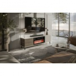 RANDOM 2 RTV-K telekaalus kaminaga 180 cm, ka&scaron;miir / p&auml;hkel / must