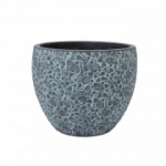 Lillepott FLORA D30xH24,5cm, must/hall