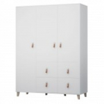 Riidekapp FIGO 4S3D 19 valge