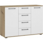 FLEX - Kummut KM-2 MODULARRIDEROBIS&Uuml;STEEMI jaoks - tamm k&auml;sit&ouml;&ouml;/valge