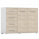 Idzczak puhvetkapp FRIDA 01 2D4S BS Sonoma tamm valge