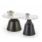 MAGNETA kahe tk komplekt, valge marmor/must