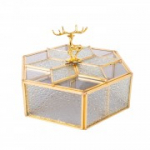Kummut BERYL 20x20xH6cm, kuldne