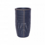 Lillepott WICKER D44x36cm, punutud plastik, v&auml;rvus: tumehall