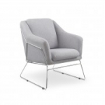 SOFT kroomraamiga lamamistool, helehall (1p=1tk)